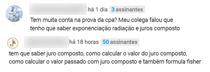 Depoimento de aluno aprovado