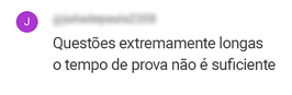 Comentários sobre a dificuldade da nova prova
