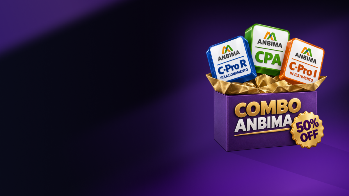50% OFF NO COMBO ANBIMA