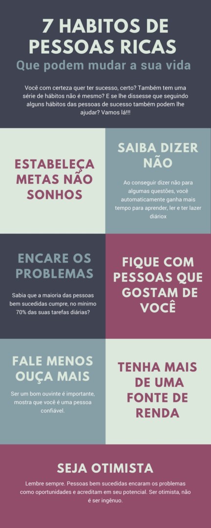 7 hábitos de pessoas ricas