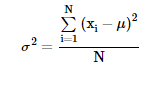 variância populacional