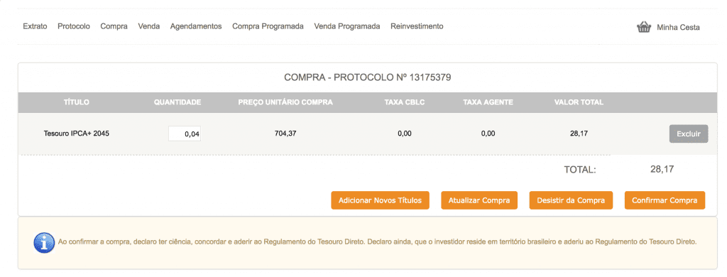 passo a passo para investir no tesouro direto