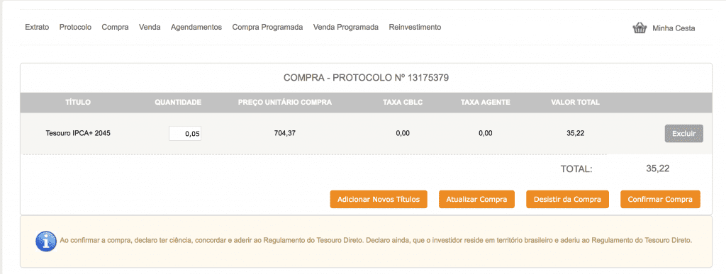 passo a passo para investir no tesouro direto